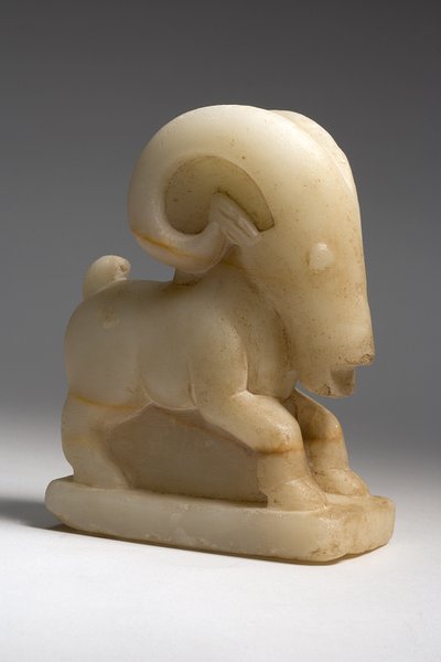 Ibex, ca 1:a århundradet e.Kr. (alabaster) av Sabaean